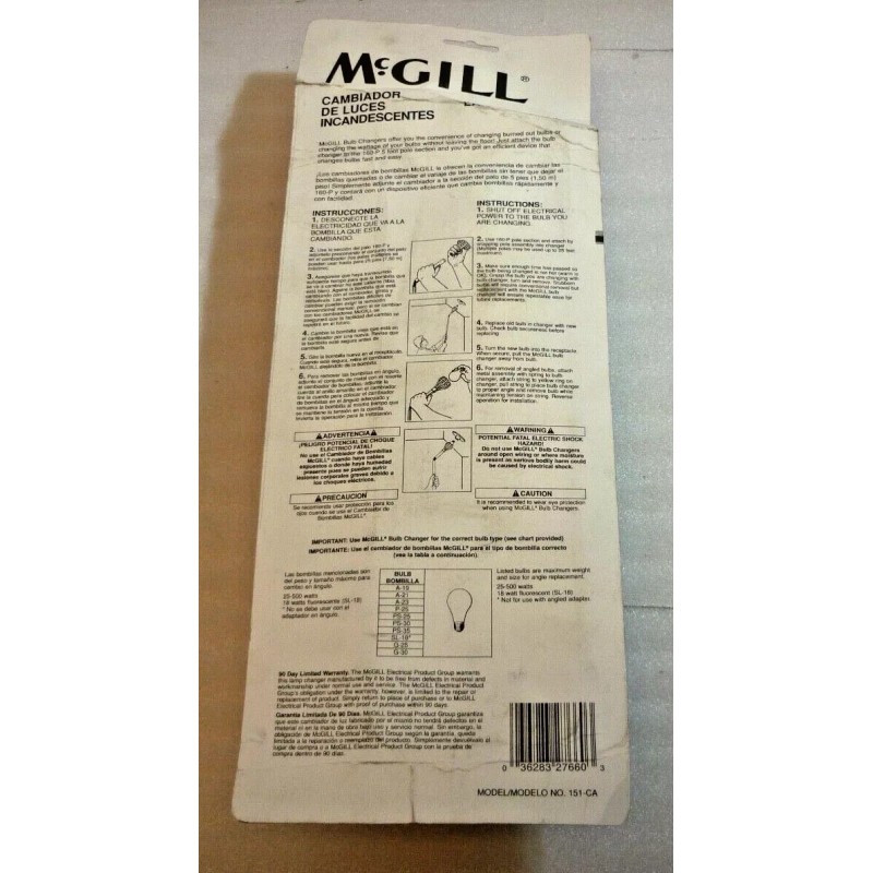 McGill Lamp Changer, pn 151-CA