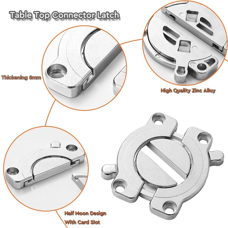 Zinc Alloy Table Buckle Connectors Heavy Duty Table Top Connector