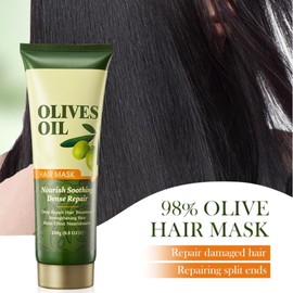 Haar Maske 250g 1PC + Haar Maske 8g 6PC, Hair Treatment, Deep Repair Hair Mask, Repariert Geschädigtes Haar, Stärkt und Nährt Es, für Glanz, Geschmeidigkeit, conditioner1 (19)