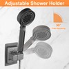 uxcell Shower Head Holder Strong Adhesive, Adjustable Handheld Shower Wand