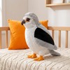 Frankiezhou Home Black-Winged Kite Plush Toy - Lifelike 10.7” Black-Winged