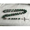 elegantmedical HANDMADE 10MM green Tiger Eye Bead Rosary CROSS catholic