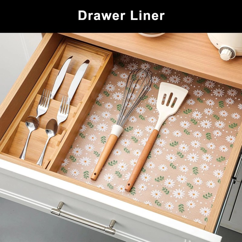 Cooyes Waterproof Shelf Paper with Modern Pattern–Durabl