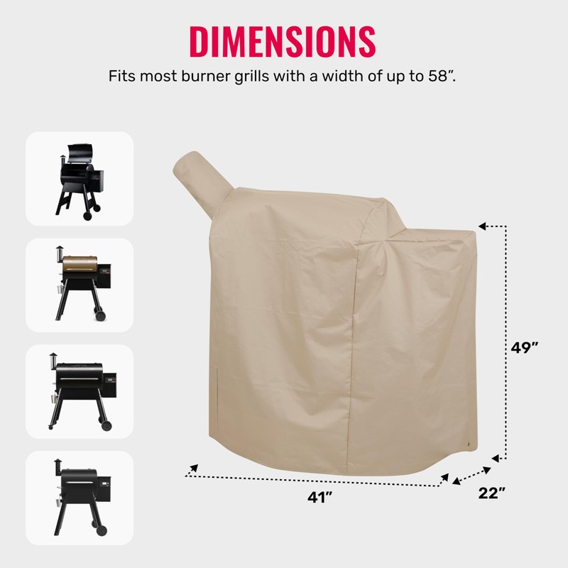 Grillman Grill Cover for Traeger Pro Series 575/22 - Wind
