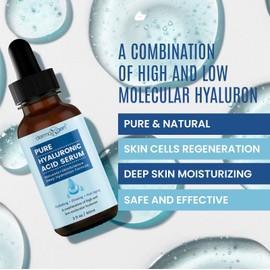 Dermaxgen® PURE Organic 100% Hyaluronic Acid - Anti Aging & Anti Wrinkle Serum