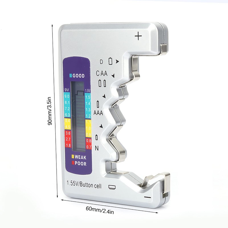 Battery Tester Digital Universal Battery Checker for All Battery C