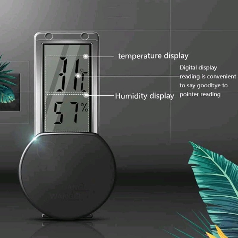WANGCL Electronic Reptile Hygrometer Waterproof Real Time Lizard Crawler Box