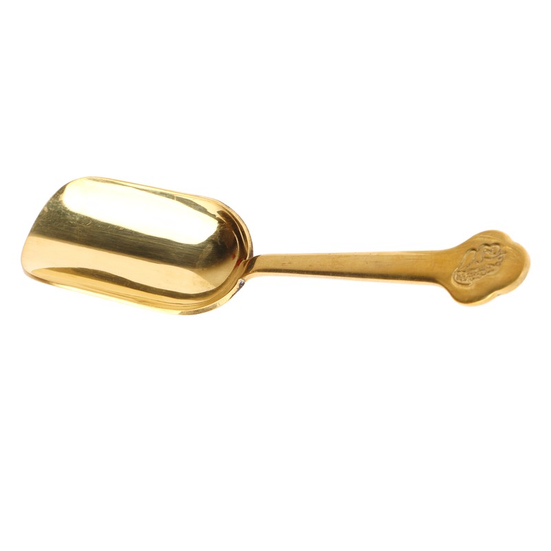 Brass Tea Spoons Long Handle Thicken Toads Pattern Rust Resistant