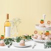 24Pcs Little Cutie Cupcake Toppers Glitter Orange Cupcake Picks Citrus
