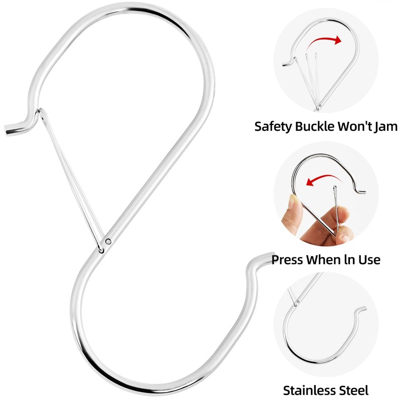 Heavy Duty Large S Hooks, 4.96 inch Large S Hooks,