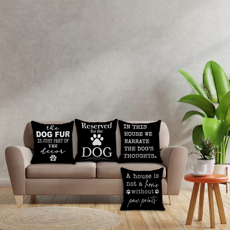 grapehiker Reserved for The Dog Funny Dog Quotes Throw Pillow