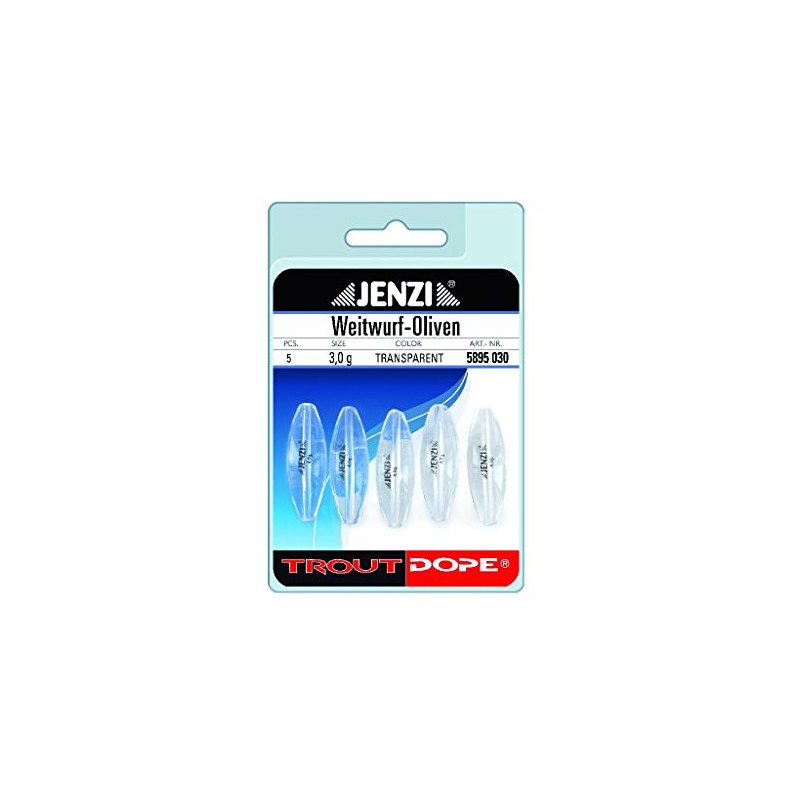 Jenzi Fishing Weight 3.0g Tungsten Oval Olive Green Long Distance