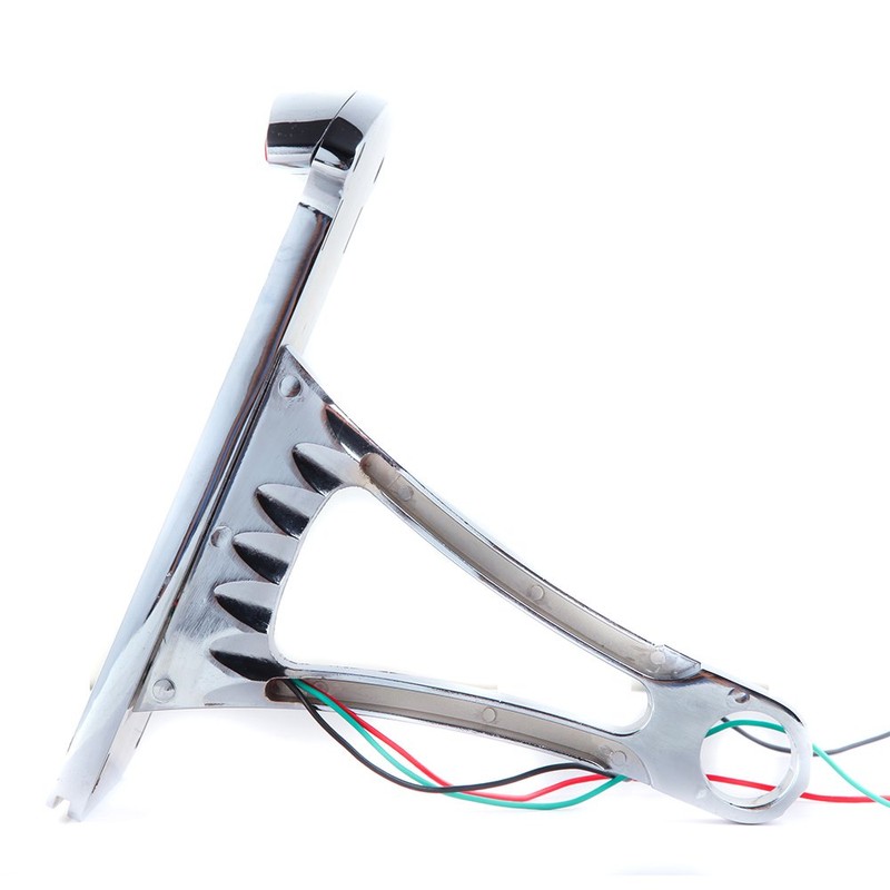 Motorcycle Side Mount License Plate Frame Tail Light For Harley