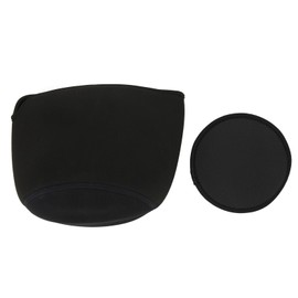 Speaker Protective Cover Dustproof Waterproof BT Speaker Cover Case with Prevent Slip Pad for Homepod 2nd Gen Black