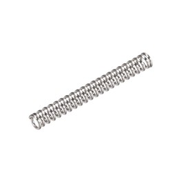 sourcing map Compression Spring 304 Stainless Steel 3 mm OD 0.5 mm Cable Size 15 mm Compressed Length 25 mm Free Length 4N Load Capacity Silver Pack of 10