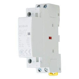 2P 20A 2NO 24V 220V/230V 50/60Hz Household AC Contactor for DIN Rail Mounting Designed for Household Applications 35mm DIN Rail Mounting, Low Noise Energy Efficient