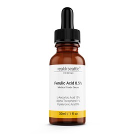 Ferulic Acid Serum Skin Care 20% Vitamin C Hyaluronic Acid Serum + CE Ferulic Acid - Potent Anti Aging, Anti Wrinkle