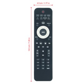 Replace Remote Control Compatible with Polaroid TV 55GTR3000 24GSR3000SA 40GSR3100F 39GSR3000 32GSR3000 24GSR3000 19GSR3000 DE550M3N4AU-YA4 32GSR3000FC 40GSR3000FC 55GSR3000 40GSR3000FM 40GSR3000