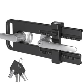 AST Childproof Double Door Security Lock, Adjustable Keyed French Door Lock