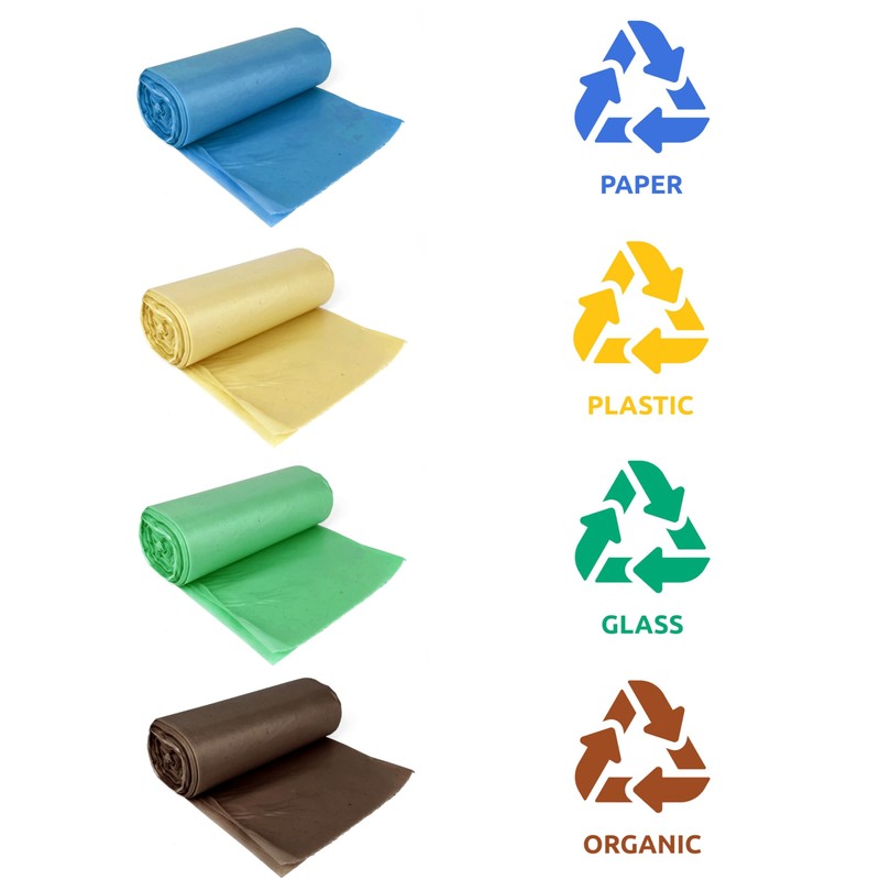 IDEA HOME - Pack of 20 LDPE Bin Bags, Rubbish