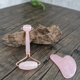 Facial Contour Massage Gua Sha Roller Set 5ea