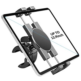 KDD Soporte Tableta Bicicleta, Base Teléfono - Soporte para Manillar de Bicicleta Ergométrica, Cinta de Correr, Micrófono - Soporte Tablet para Moto C