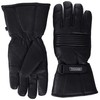 Bikers Gear Motorcycle Thinsulate and Waterproof Leather Gloves, Black, Size