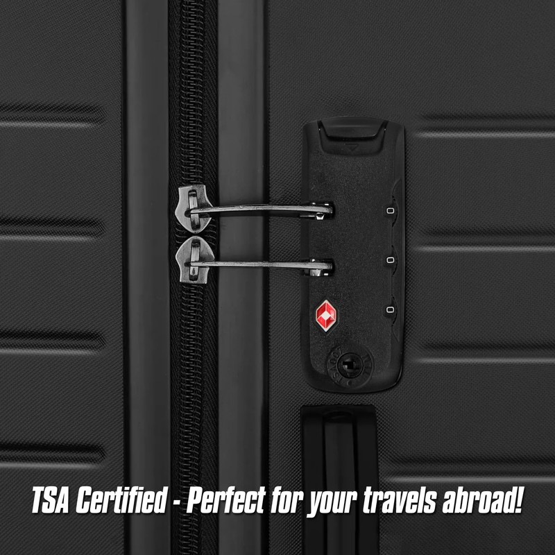 Volein 2 pcs Customs Locks for Luggage, TSA007 Authentication Security