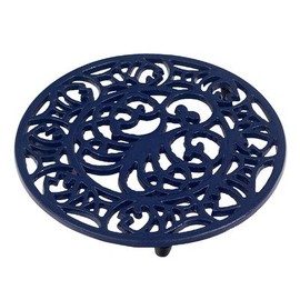Victor RW107BL Octopus & Fish Trivet Blue, Cast Iron