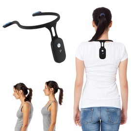 shenruifa Posture Corrector Hanging Neck Posture Trainer USB Rechargeable Silicone Automatic Induction Posture Corrector for Work and Study