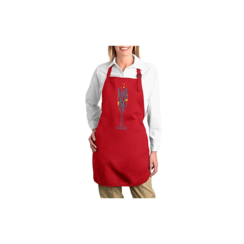 fabulous Premium Kitchen Apron Champagne Party Alcohol Lifestyle Luxury, red