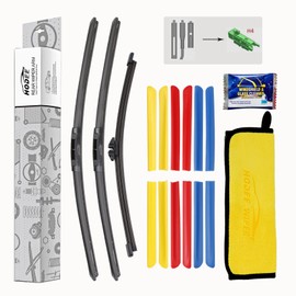 HODEE 3 Wipers 26"+22"+11" Colour Front Wiper Blades Replacement for Ford Explorer 2011 2012 2013 2014 2015 2016 2017 2018 2019 2020 2021 2022 Windshield Blade & Back Rear Window Blade,Pinch Tab