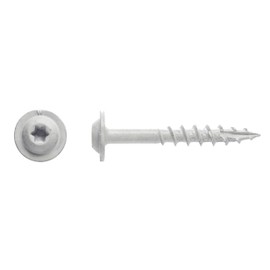 Big Timber 1GDW7114W #7 x 1-1/4 in. White Garage Door Weather Strip Star Drive Round Washer Head Screw 222 Pack