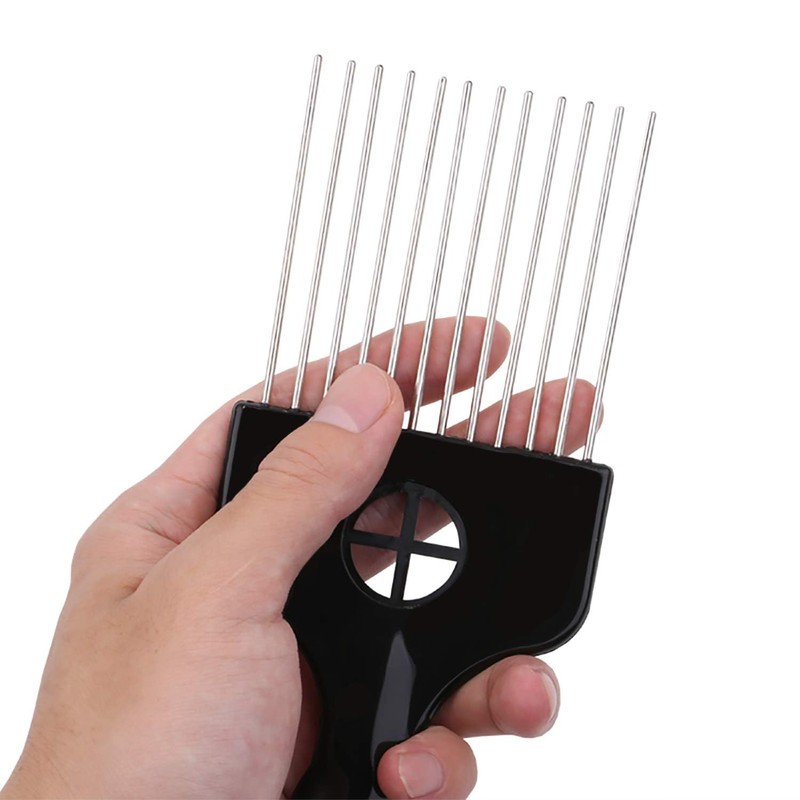 2 Pack Afro Comb and Metal Wig Detangler - Braid