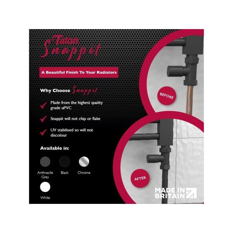 Talon - Snappit - Anthracite Grey Pipe Cover - Pipe