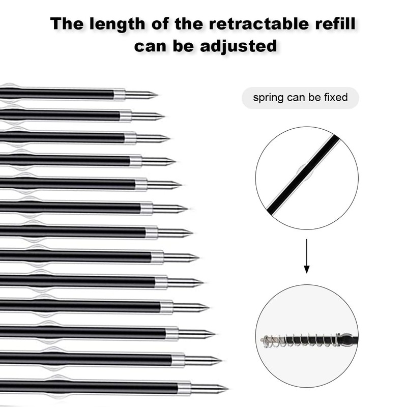 AAED Pack of 60 Ballpoint Pen Refills, Ballpoint Pen Refills,
