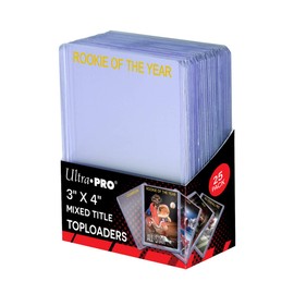 Ultra Pro 3" x 4" Mixed Title Toploader Trading Card Cases (25 Ct.) - Protect Your Cards with Premium Ultra Clear Card Sleeves and Take Them On The Go with No Worries
