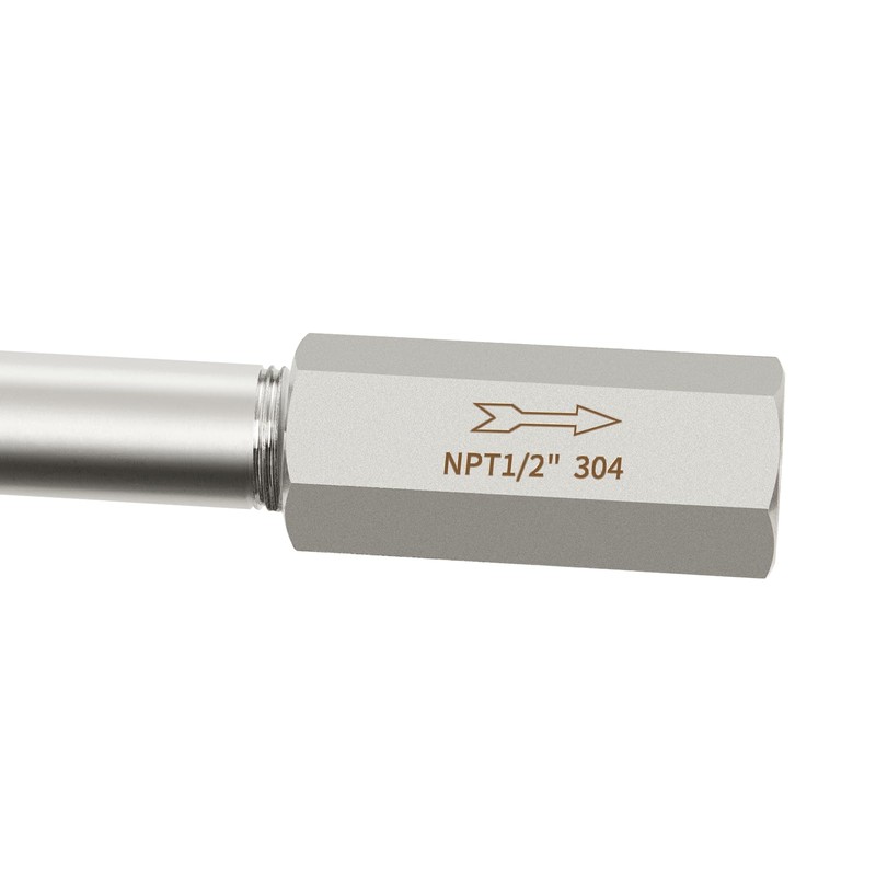 ChillWaves 304 Stainless Steel In-Line Siamese Check Valve 1/2" NPT
