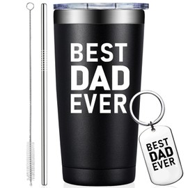 Grifarny Best Dad Ever Gifts - Dad Gifts from Daughter, Son - Christmas, Birthday Gifts for Dad, Fathers Day Gift - Dad Tumbler Cup 20oz