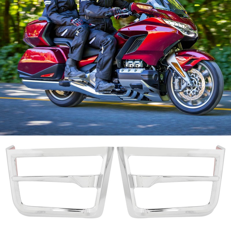 2Pcs Motorcycle Front Speaker Grille Accent Cover Trim Replacement for