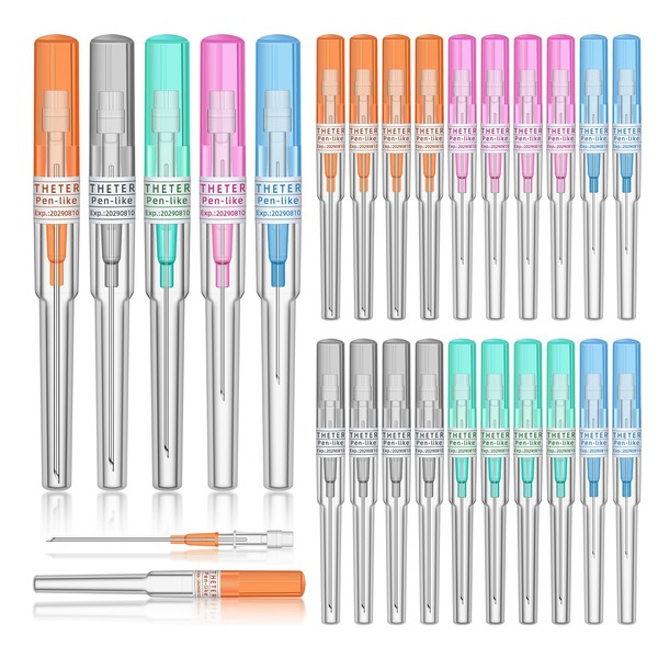 ATOMUS Catheter Piercing Needles - 10Pcs 16G Hollow Needles for