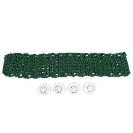 Bearded Dragon Hammock Green Soft Woven Cotton Rope Suction Cups Reptile Climbing Net for Cage Indoor Decoration Green Rectangular and Small
