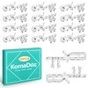 KornaDoz 12 Pack 2-1/8 Inch Valance Clips for Blinds, Clear