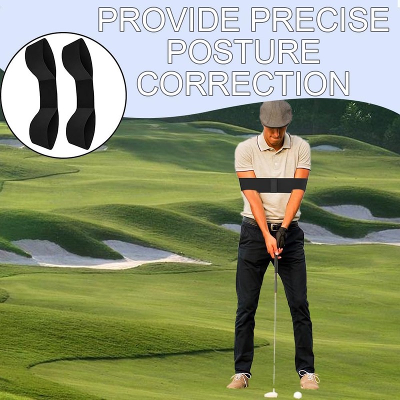 Azlanway Golf Swing Training Aid Band, 2PCS Golf Connection Band,