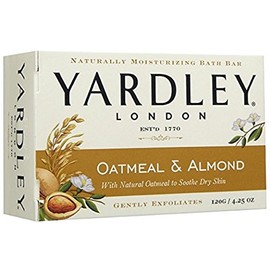 Yardley London Oatmeal and Almond Naturally Moisturizing Bath Bar, 4.25 oz. (Pack of 1)