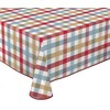BEAUTEX Oilcloth Tablecloth Wipe Clean Non-Slip with Piping Band Square