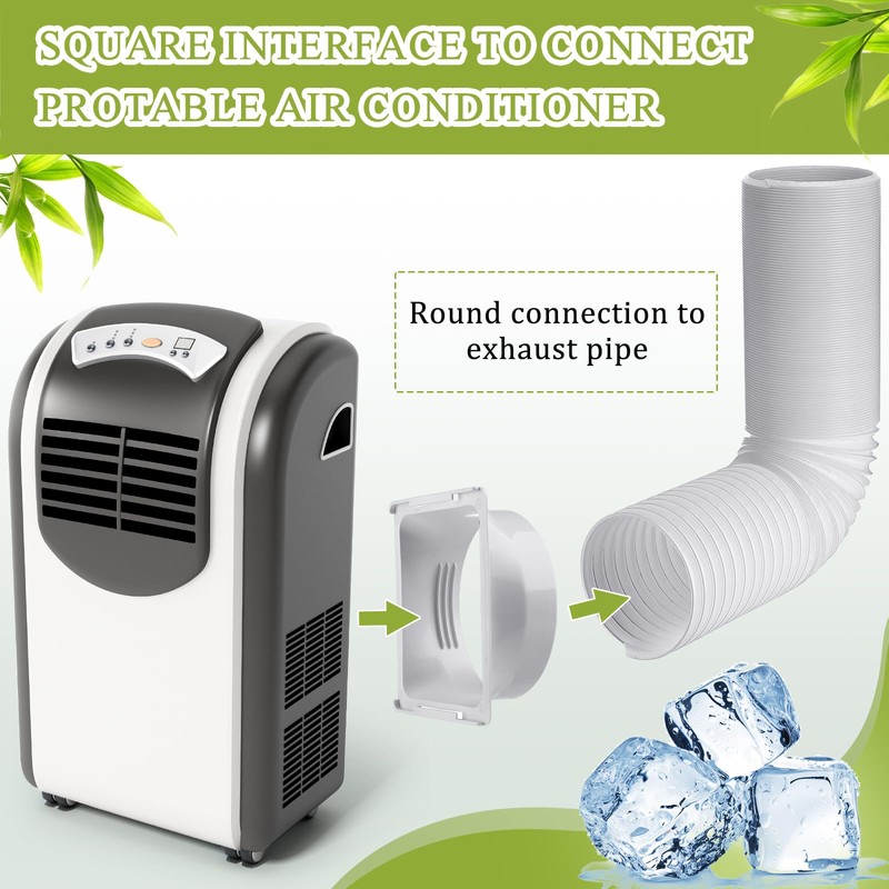 Outus 5.9'' Diameter 98'' Long Portable Air Conditioner Hose with