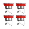 uxcell Odor Proof Floor Drain, Anti-Sewer Backflow One-Way Preventer (4P,