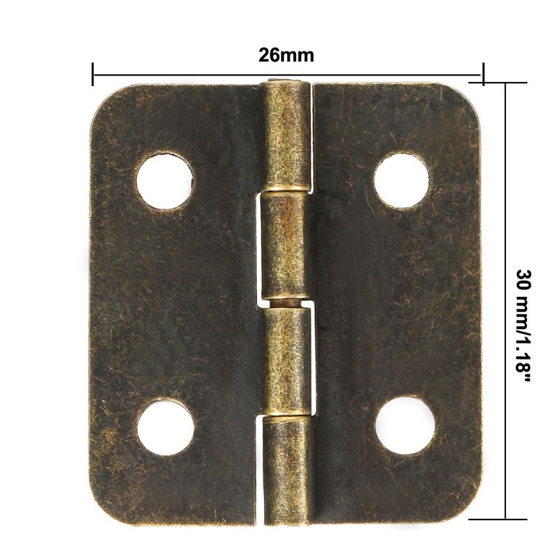 sourcing map Retro Mini Hinge Replacement with Screws 1.18 Inch
