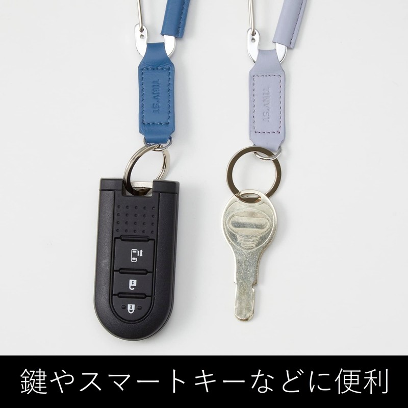 Raymei Fujii NK1079J Keychain, Tinist with Carabiner, Beige